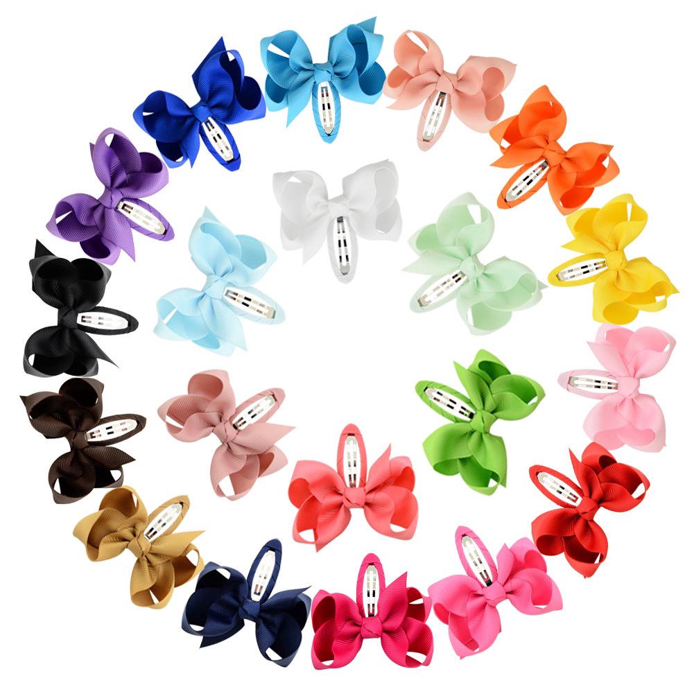 20 Pcs Kids Bow Hairpin Girls Hair Accessories Hair Clips 20 ชิ้นเด็ก Bow หญิง Hairpin อุปกรณ์เสริมผมคลิปผม