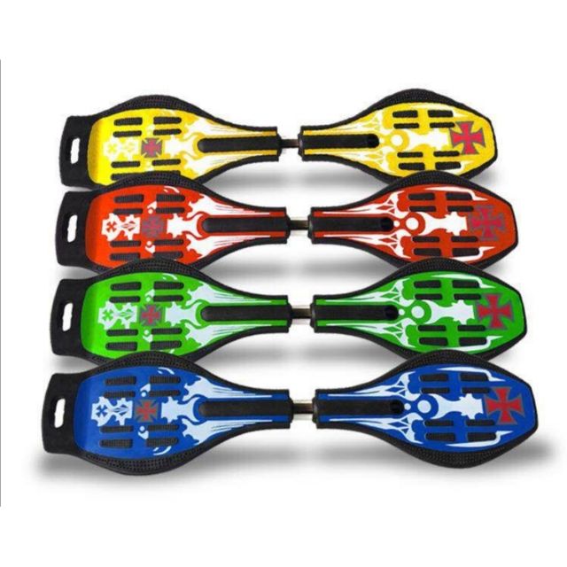 สเน็คบอร์ด Snakeboard Freestyle(มี2ล้อ)มีไฟแถมถุงไขควงมีสีให้เลือก แดง น้ำเงิน เขียว เหลือง แมงมุม B