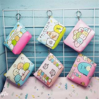 Gp1 [พร้อมส่ง] กระเป๋าใส่เหรียญ มีซิป ลายการ์ตูน Sumikko Gurashi Gurashi น่ารัก ขนาดเล็ก PG1