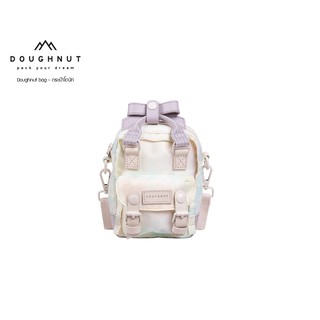 DOUGHNUT BAG :MACAROON TINY RIBBON x UNICORN DREAM SERIES : UNICORN ผลิตจากผ้าไนลอนกระเป๋ากันน้ำได้ กระทัดรัด น้ำหนักเบา กระเป๋าโดนัท กระเป๋าสะพายข้าง กระเป๋า กระเป๋าผู้หญิง (รหัสสินค้า 06537)