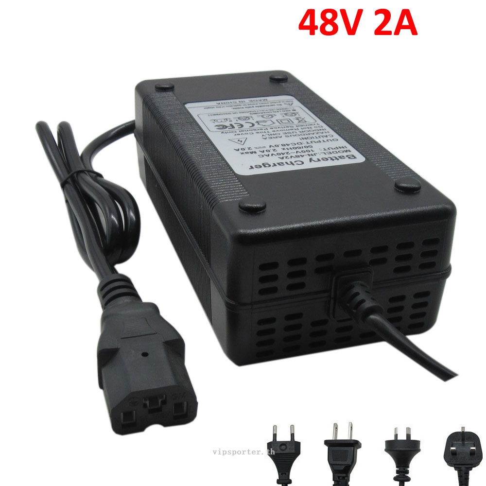 48v Lead Acid จักรยานแบตเตอรี่ Charger 48v 2a 3pin Pc Iec Connector สำหรับ 576v ตะกั่ว กรดสกู๊ต 0306