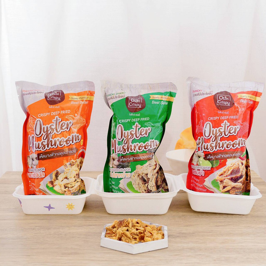 OTIX Crispy เห็ดนางฟ้าทอดอบกรอบ ฮาลาส/เจ/มัง