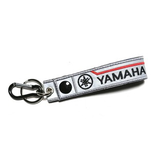 พวงกุญแจ YAMAHA  ยามาฮ่า สีเทา สะท้อนแสง มอเตอรไซค์ บิกไบค์ MOTORCYCLE BIKER KEYCHAIN