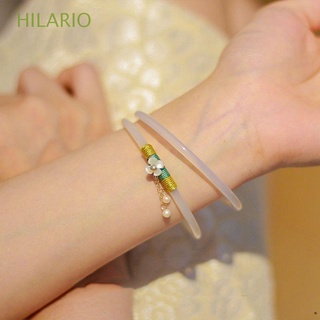 Hilario สร้อยข้อมือ กําไลข้อมือ หยก สไตล์จีนโบราณ หรูหรา สร้างสรรค์ เครื่องประดับ สําหรับผู้หญิง