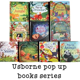 Usborne POP UP Jungle Dinosaurs Sleeping Beauty Cinderella Space Seasons Birds Animals Snow White Three Little Pigs Christmas Butterflies Imported Book Buku Cerita Impor Anak Dongeng