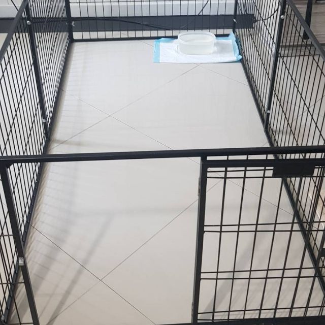 กรงสุนัข Happy Haus size S แบบกว้าง 1 ประตู 0.6x1.8x0.9 เมตร มือสอง สภาพ 95%