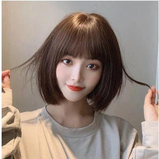 วิกผมผู้หญิง วิกผมบ๊อบ วิกผมบ๊อบเรียบลม bobo Wig
