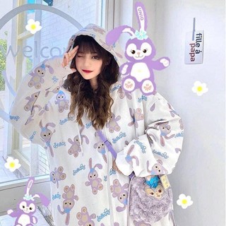 เสื้อกันหนาวมีฮู้ดoversize กระต่ายstella