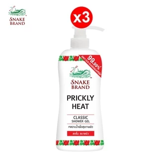 [ซื้อ 3 แถม 3] Snake Brand เจลอาบน้ำ ตรางู สูตรเย็น คลาสสิค 450 มล.3 ขวด แถม ถุงเติม 400 มล.3 ถุง ครีมอาบน้ำ, Classic
