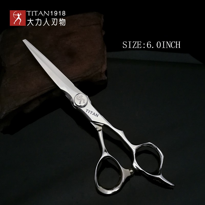 กรรไกรตัดผม：titan scissor rofessional hair cutting shears scissors