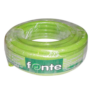 🔥แนะนำ!! FONTE สายยาง รุ่น ใยเชือก ขนาด 1/2 นิ้ว x 15 เมตร สีเขียวอ่อน Watering Systems &amp; Garden Hoses