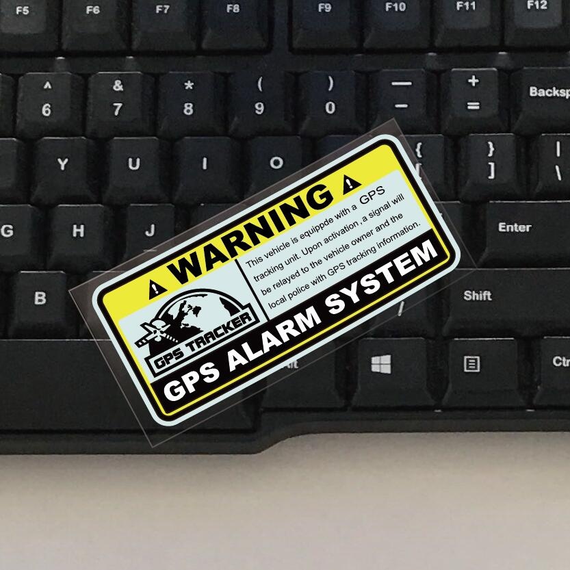 คําเตือน GPS ALARM SYSTEM ติดตาม Anti Theft Decals สะท้อนแสงประเภทรถสติกเกอร์สําหรับ Motorcylcle รถยนต์ Drop Shipping