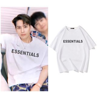 พรีออเดอร์ ❗️เสื้อยืด คอกลม สีขาว essentials fg fear of god เหมือนที่แจ็กสันใส่ พี่แจ็ก jackson wang team wang