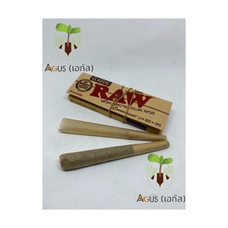 RAW Classic กระดาษโรล + ก้น กรอง กัญ (Paper&amp;Filter) ขนาด 1 1/4 (78mm.) พันลำ กระดาษ โรล joint สมุนไพร hemp canna bis จ๊อ