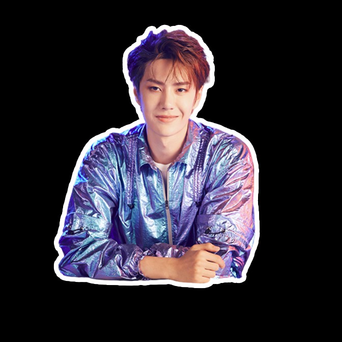 สติ๊กเกอร์ ไดคัท กันน้ำ ติดรถ ดารา สติ๊กเกอร์ดารา หวังอี้ป๋อ Wang Yibo