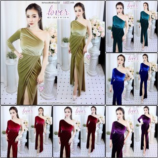 เดรสออกงานVATA VELVET MAXI DRESS