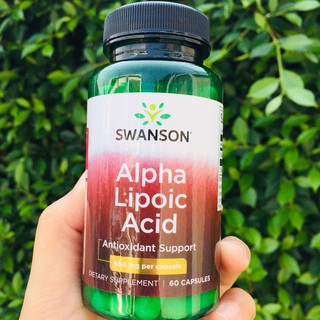 กรดอัลฟาไลโปอิก Alpha Lipoic Acid 600 mg 60 Capsules (Swanson®) #ALA