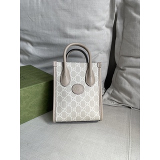 GUCCI mini tote oat milk