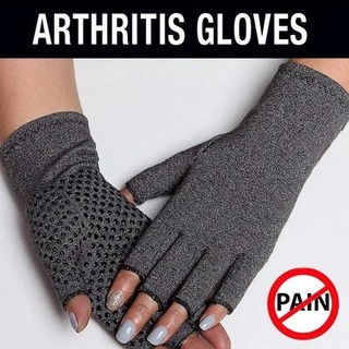 Shop Jung ถุงมือ ลดการเกร็งมือ แก้ปวดมือ ไขข้ออักเสบ Magnetic Therapy Glove รุ่น 000476 - Gray (pair)