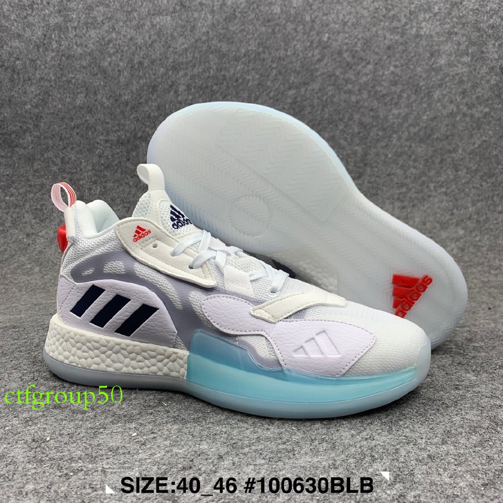 Correctamente competencia frijoles New Adidas John Wall low-end braided boost men's basketball shoes white  grey blue 40-46 | Shopee Thailand