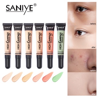 Saniye คอนซีลเลอร์ เนื้อลิขวิด กันน้ํา ให้ความชุ่มชื้น ควบคุมความมัน 12 สี