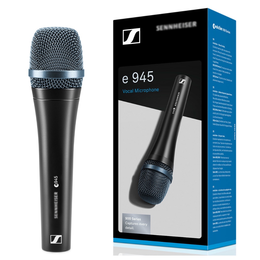 Sennheiser E945 ไมโครโฟน แบบมีสาย สําหรับร้องเพลง และไลฟ์สด Tiktok