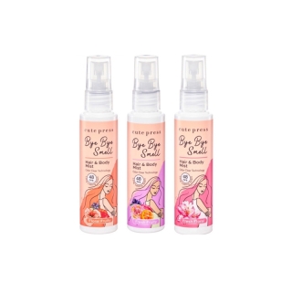 CUTE PRESS สเปรย์ฉีดผมและผิวกาย BYE BYE SMELL HAIR & BODY MIST 3 กลิ่น ขนาด 60 ml