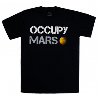 เสื้อยืดลําลอง ผ้าฝ้าย แขนสั้น คอกลม พิมพ์ลาย Spacex Elon Musk Occupy Mars Nwt สําหรับผู้ชาย DF12HJ7819Size S-5XL