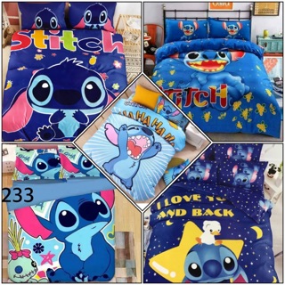 ชุดผ้าปูที่นอน+ผ้าห่มนวมลาย Stitch