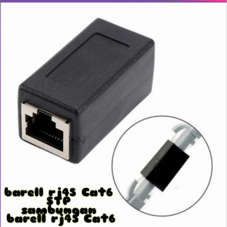 RJ45 Cat6 STP Barrel Connection/RP RJ45 Cat6 Connector