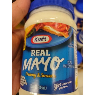 KRAFT REAL MAYO 443ml. Creamy and smooth