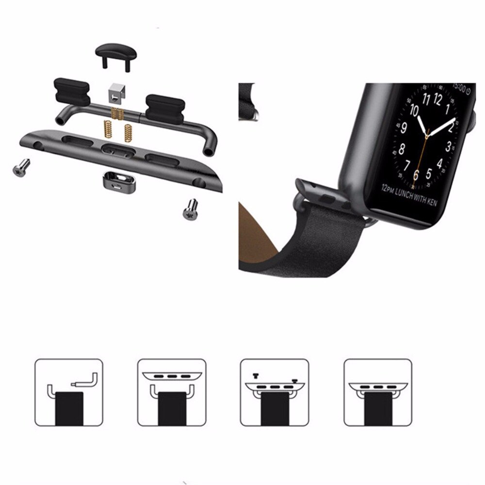 อะแดปเตอร์เชื่อมต่อสําหรับ watch 5 4 3 2 1 band 38 mm 42 mm watch band series 5 4 4 3 44 mm 40 mm