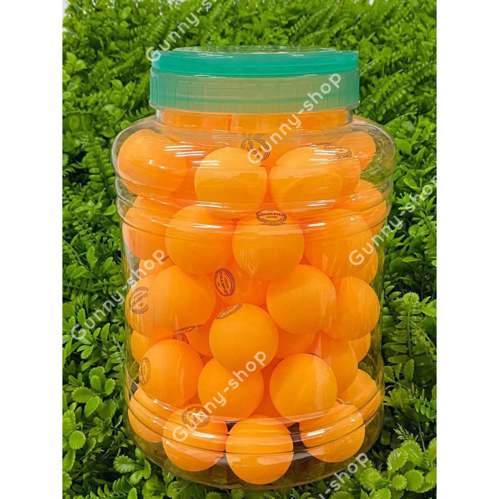 ลูกปิงปองพลาสติก สีส้ม  40 มม. (แบ่งขาย)