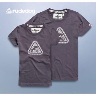 rudedog เสื้อคอกลม  ชาย หญิง  รุ่น กัปตัน  สีเทาดิน