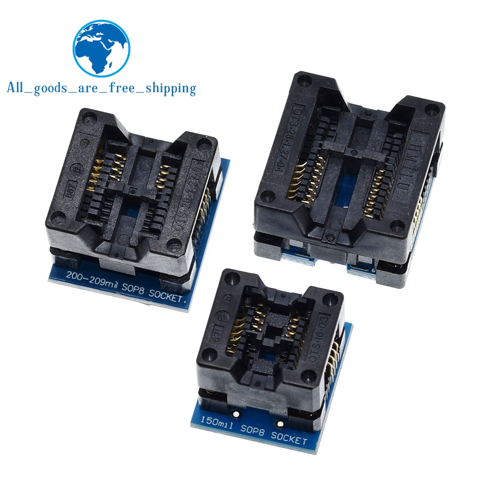 SOP16 ถึง DIP8 Wide-Body Programmer ซ็อกเก็ต 150‐300mil SOP8 อะแดปเตอร์สําหรับ EZP2010 EZP2013 CH341