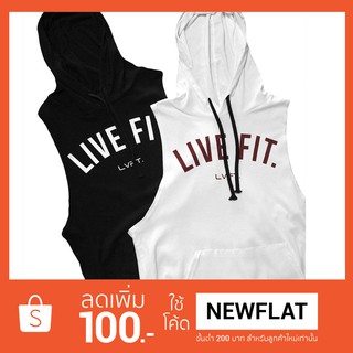 เสื้อฮู้ด ยี่ห้อ LVFT - ลายสกรีน LIVE FIT.  Hoodie ยอดฮิตในอเมริกา by KeepMellow.Shop