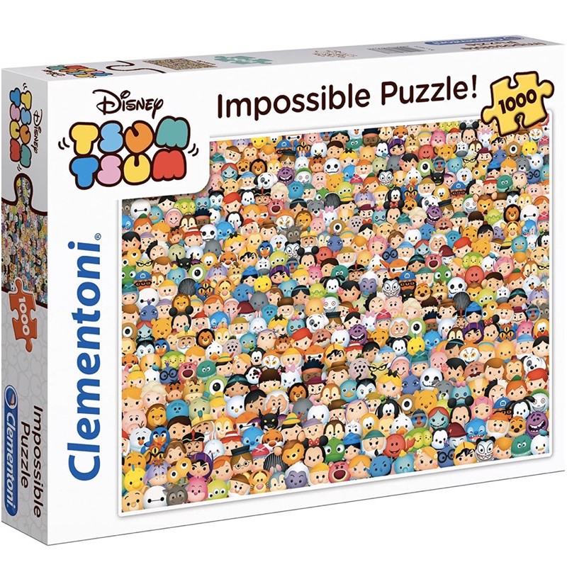 พร้อมส่ง-จิ๊กซอว์ Disney Tsumtsum ซูมซูม-แบรนด์ Clementoni jigsaw puzzle 1000 ชิ้น
