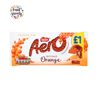 Nestle AERO Orange Chocolate Sharing Bar 90g เนสท์เล่ แอร์โร่ ช็อกโกแลตนมแบบแท่ง รสส้ม 90 กรัม