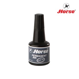 HORSEตราม้า หมึกเติมแท่นประทับตรา ชนิดกันน้ำ จำนวน 1 ขวด