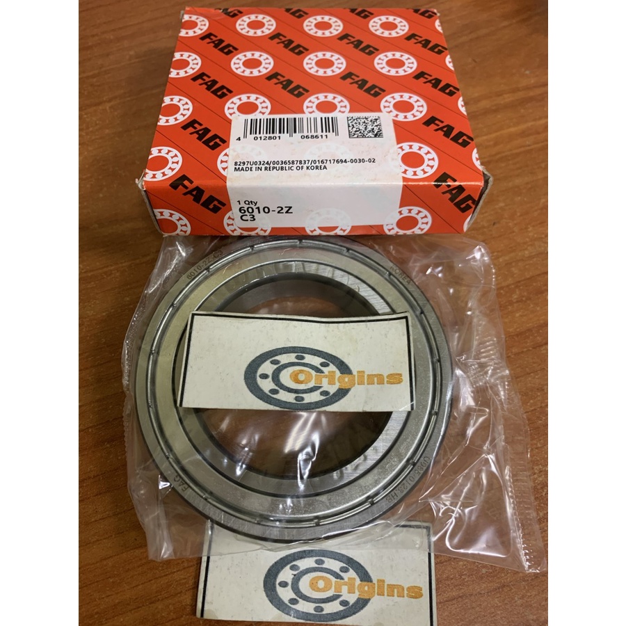 แบริ่ง 6010 ZZ C3 FAG ORIGINAL 6010ZZ