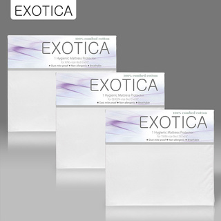 EXOTICA ผ้ารองฟูกกันไรฝุ่น ขนาด 6ฟุต / 5ฟุต / 3.5ฟุต ผ้าฝ้าย…