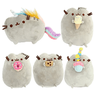 โปรโมชั่น : ของเล่นตุ๊กตาแมว pusheen คุกกี้ไอศครีมสีรุ้ง 5 แบบ 15 ซม.