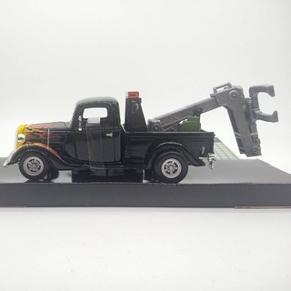 รถโมเดล รถจำลองกระบะลาก motor max 1937 ford pickup ประตูและหน้ารถเปิดได้ 1:24