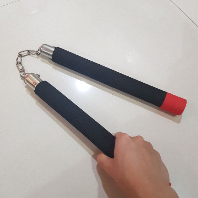 ลดล้างสต๊อกก กระบอง2ท่อน กระบองสองท่อน กระบอง 2 ท่อน สำหรับฝึก ออกกำลังกาย Spong Nunchakus - รูปที่ 4
