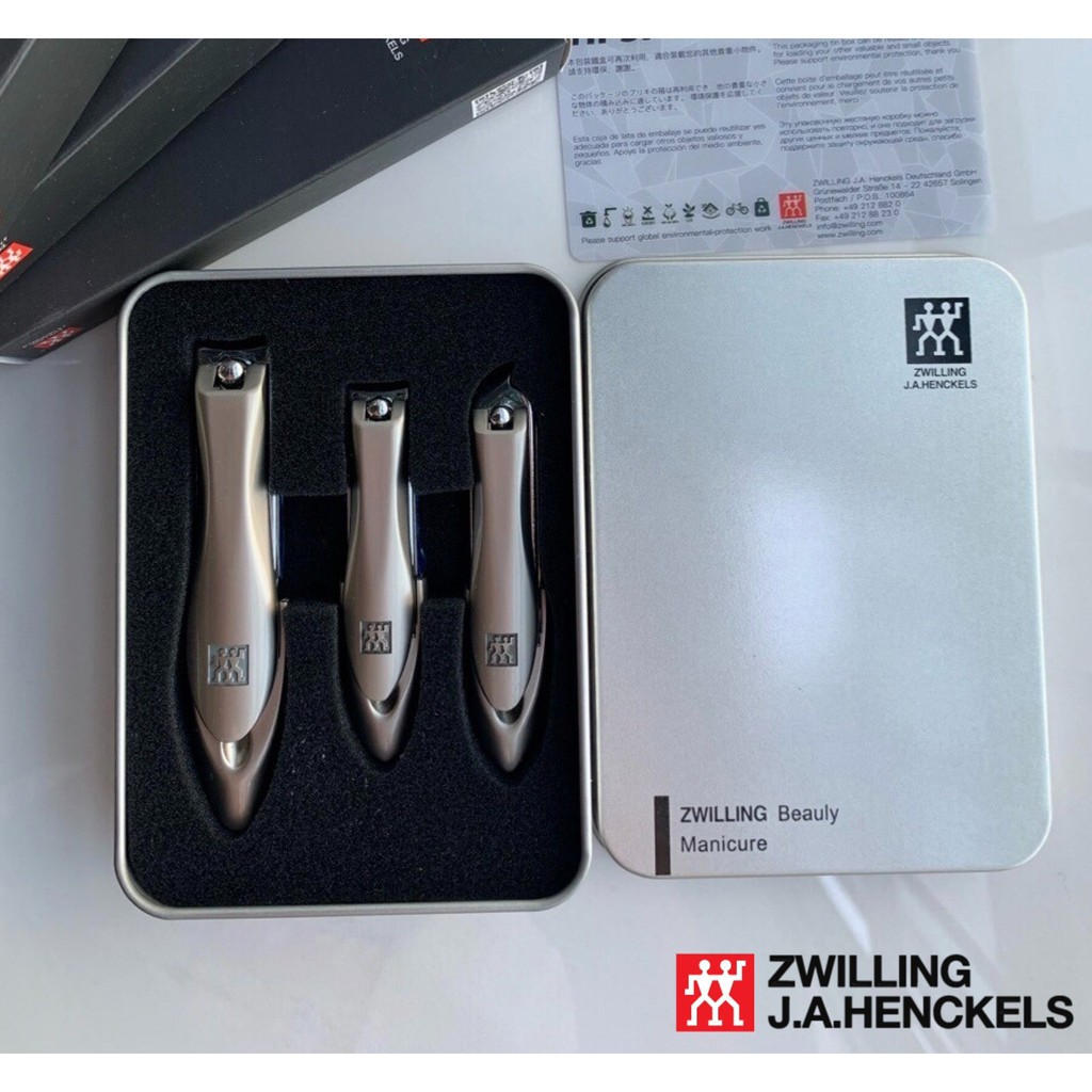 Zwilling j.a.henckels nail clipper set ชุดกรรไกรตัดเล็บตัดหนัง