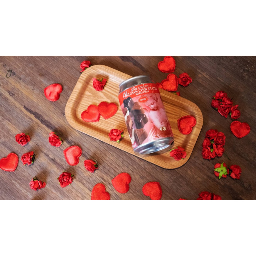 Chocolate Premium​สอดไส้​ praline นำเข้าจาก​ Belgium ​รส Cupido - รวม​ white dark milk chocolate