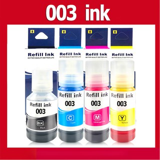 หมึกเติมที่เข้ากันได้กับ Epson 003 สำหรับเครื่องพิมพ์  EPSON L3110 / L3150 / L3156 / L1110 / L5190