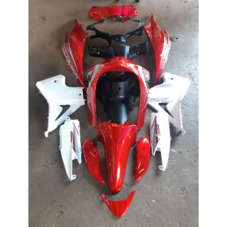 ชุดสี Wave 110 i New สีแดงบรอนซ์/ขาว