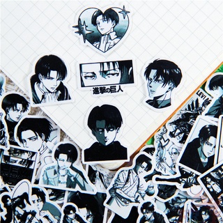 ★★★ Levi·Ackerman Q-1 Attack on Titan Mini Diary Manual สติ๊กเกอร์ ★★★ 50pcs/set DIY Fashion Album Decor สติ๊กเกอร์（Size：2~3cm）