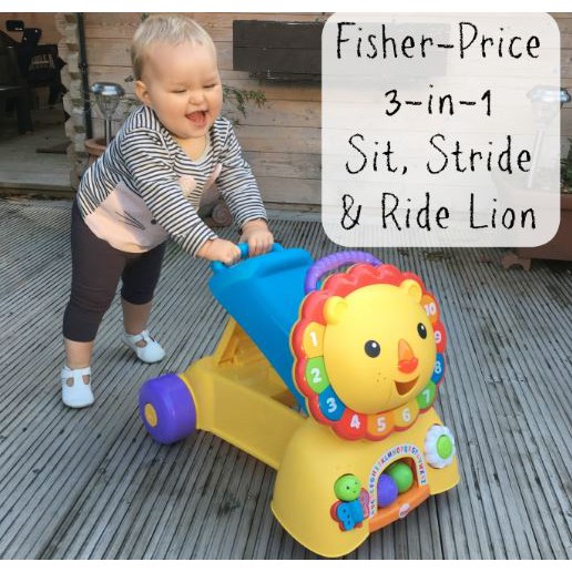 fisher price 3 in 1 sit stride and ride lion